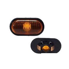 Lampa semnalizare laterala Opel Vivaro, 2001-10.2014; Movano, 07.1998-2010, fata, Stanga = Dreapta, W5W; portocaliu; cu rama neagra, TYC
