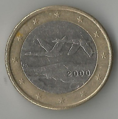 Finlanda, 1 euro de circulatie, 2000, circ. foto