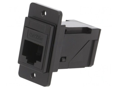 Adaptor DUALSLIM Cat 5e 8p8c Unghi 29mm foto