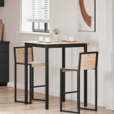 vidaXL Masă de bar natural 110 x 55 x 105 cm Lemn de pin masiv 892801