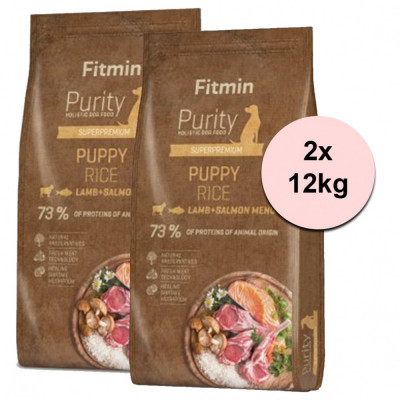 Fitmin Purity Puppy Rice Lamb &amp;amp;amp; Salmon 2 x 12 kg foto