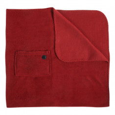 Patura picnic, 850?1150 mm, Everestus, 20FEB12184, Polar fleece, Rosu, saculet inclus foto