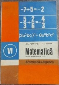 Constantin P. Popovici - Matematica. Manual pentru clasa a VI-a