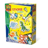 Set creativ - Autocolante dinozauri, SES Creative