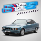 Cumpara ieftin Ștergătoare BMW Seria 5 Sedan (E34) 1987-1995 | Set Față Flat Premium &ndash; TeamCar&reg;
