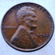 1.370 USA SUA WWII LINCOLN 1 ONE CENT 1942