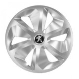 Set 4 Capace Roti Roco Gri R15, pentru Peugeot