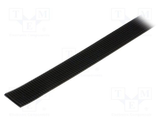 Bandă arici 3M W: 25mm L: 1m Thk: 5,7mm cauciuc neagră
