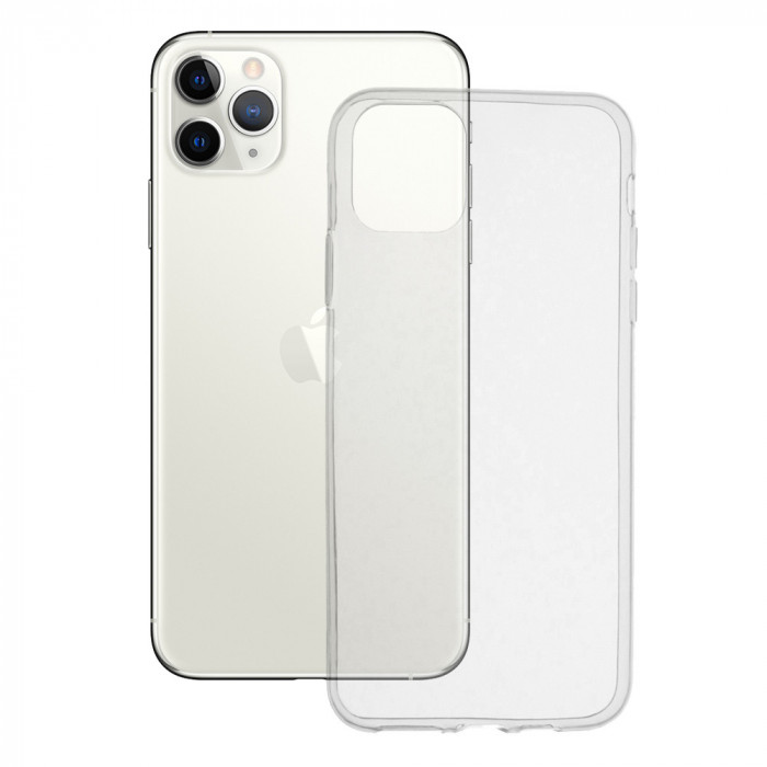 Husa pentru iPhone 11 Pro Max, Techsuit Clear Silicone, Transparent