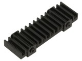 Radiator aluminiu extrudat negru 71.5x22x8mm