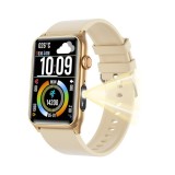 Cumpara ieftin Smartwatch iSEN G50, Silicon, Bej, 1.57, IPS HD, Bluetooth 5.4, Apeluri Bluetooth, Puls, SpO2, Temperatura, Somn, HRV, Moduri Sport, IP68, Baterie 250