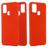 Husa protectie flippy compatibila cu samsung galaxy a21s liquid silicone case rosu