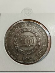 Moneda argint Rara Brazilia foto