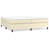 Cumpara ieftin Cadru de pat, crem, 200x200 cm, piele ecologica