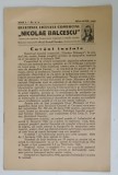 BULETINUL LICEULUI COMERCIAL &#039; NICOLAE BALCESCU &#039; , BUCURESTI , NR.2-3 , 1940