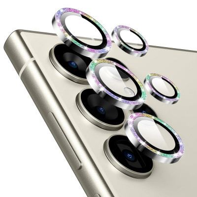Folie Camera pentru Samsung Galaxy S24 Ultra, ESR Lens Protector Tempered Glass, Rhinestone foto