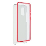 Husa SAMSUNG Galaxy S20 Plus - 360 Grade Luxury PC+TPU TSS, Rosu/Transparent