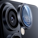 Folie sticla iPhone 16 Camera Protector Lito S+, negru titanium