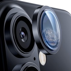 Folie sticla iPhone 16 Camera Protector Lito S+, negru titanium foto