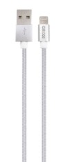 Cablu Date Grixx Optimum - 8-pin To Usb Apple Mfi License, Impletit, Lungime 1m - Alb foto