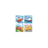 Puzzle 4 in 1 - Vehicule (12, 16, 20, 24 piese), Edc