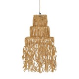 Cumpara ieftin Lustra Nairan E27 natural 30x30x125 cm