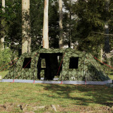 Gossi cort de familie tunel pentru 6 persoane, camuflaj, impermeabil
