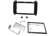 Cumpara ieftin Cadru radio 2DIN cu console metalice + rama (173A 98 mm) Mercedes, VW 2005-