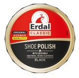 Crema pentru pantofi din piele Erdal neagra, cu ceara de albine, 55 ml