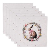 Cumpara ieftin Set 6 servetele masa Paste bumbac multicolor (6) 40x40 cm