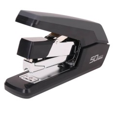 Capsator Deli Exceed Effortless, 50 Coli, Capse 24/6, 26/6, Corp Metalic Negru, Capsatoare Metalice Manuale, Capsator Manual de Hartie, Capsatoare Met foto