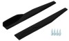 Set 2 buc Ornamente Prelungiri Praguri Laterale Tuning, Lungime 75cm, Culoare Negru Lucios, Oem