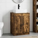 Cumpara ieftin Dulap pentru Chiuveta de Baie Stejar fumuriu 54 x 41 x 99,5 cm