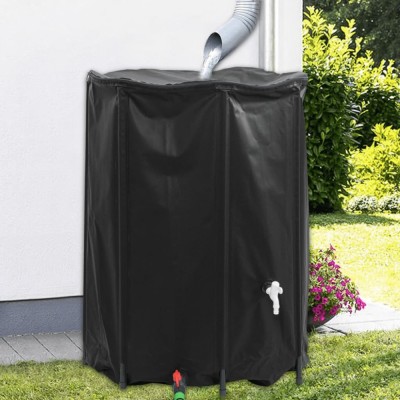 vidaXL Rezervor de apă cu robinet, pliabil, 1350 L, PVC foto