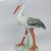 Bibelou portelan romanesc vechi, vintage - Pasare, barza - 24 cm h