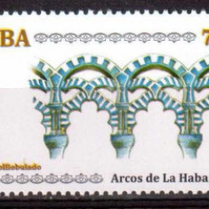 CUBA 2010, Arhitectura - Arcade, serie neuzata, MNH