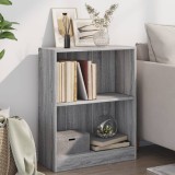 VidaXL Bibliotecă, gri sonoma, 60x24x76 cm, lemn prelucrat