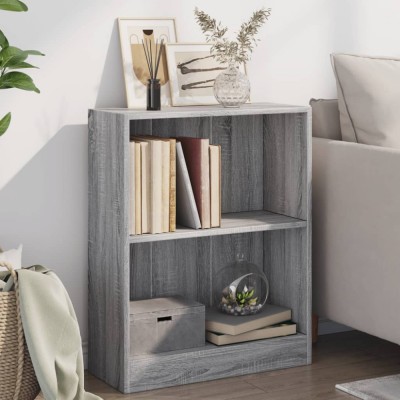 vidaXL Bibliotecă, gri sonoma, 60x24x76 cm, lemn prelucrat 815085 foto