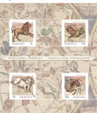 ROMANIA 2024 FAUNA CELESTA- CONSTELATII BLOC cu 4 timbre + 2 viniete LP.2497