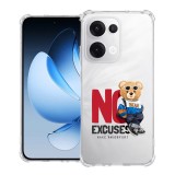 Husa antisoc pentru oppo reno13, airbag pro, clear, no excuses
