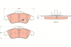 TRW GDB1220 COTEC set placute frana,frana disc