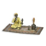 Vanzator arab-statueta din bronz pictat WB-29
