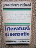 Literatura si senzatie - Jean-Pierre Richard