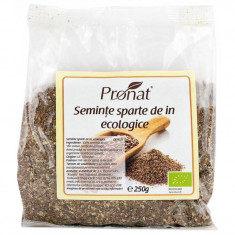 Seminte sparte de in Bio, 250g, Pronat