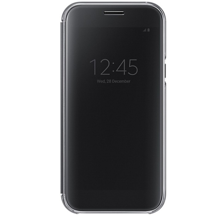 Husa de protectie Clear View Cover Samsung pentru Galaxy A5 (2017), Black