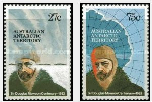 Australian Antarctic 1982 - Sir Douglas Mawson serie neuzata foto