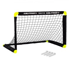Poartă Fotbal Goalstriker Innov8, 90x59x61 cm, Alb/Negru