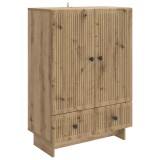 vidaXL Bufet Stejar Artizanal 66 x 34,5 x 95 cm Lemn prelucrat 893984