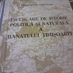 INCERCARE DE ISTORIE POLITICA SI NATURALA A BANATULUI TIMISOAREI- GRISELINI 1984