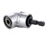Adaptor pentru masina de insurubat, prindere 1/4 HEX (6,35 mm), din otel carbon, inclinare 105&deg;, argintiu